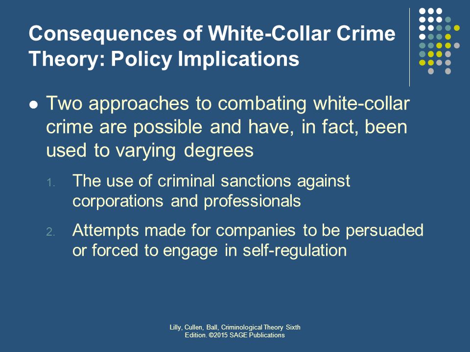 White collar crime the effects and